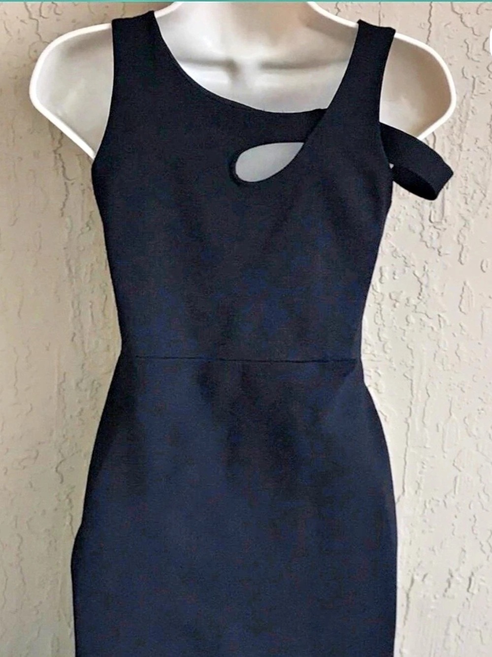 Donna Mizani Black Cutout Midi Dress Like New Small
